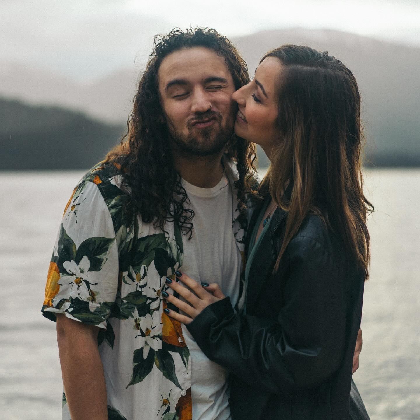 Our first professional picture as a couple, 5 months in.