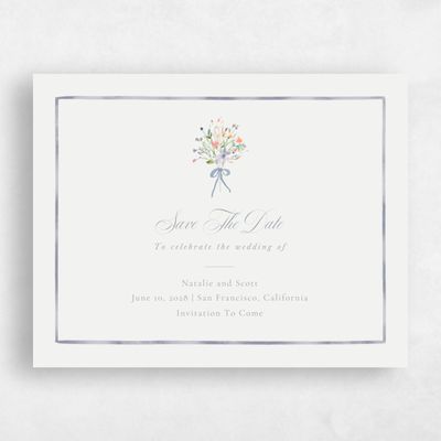 Beige Magnet Wedding Save the Date - Pesco Landscape