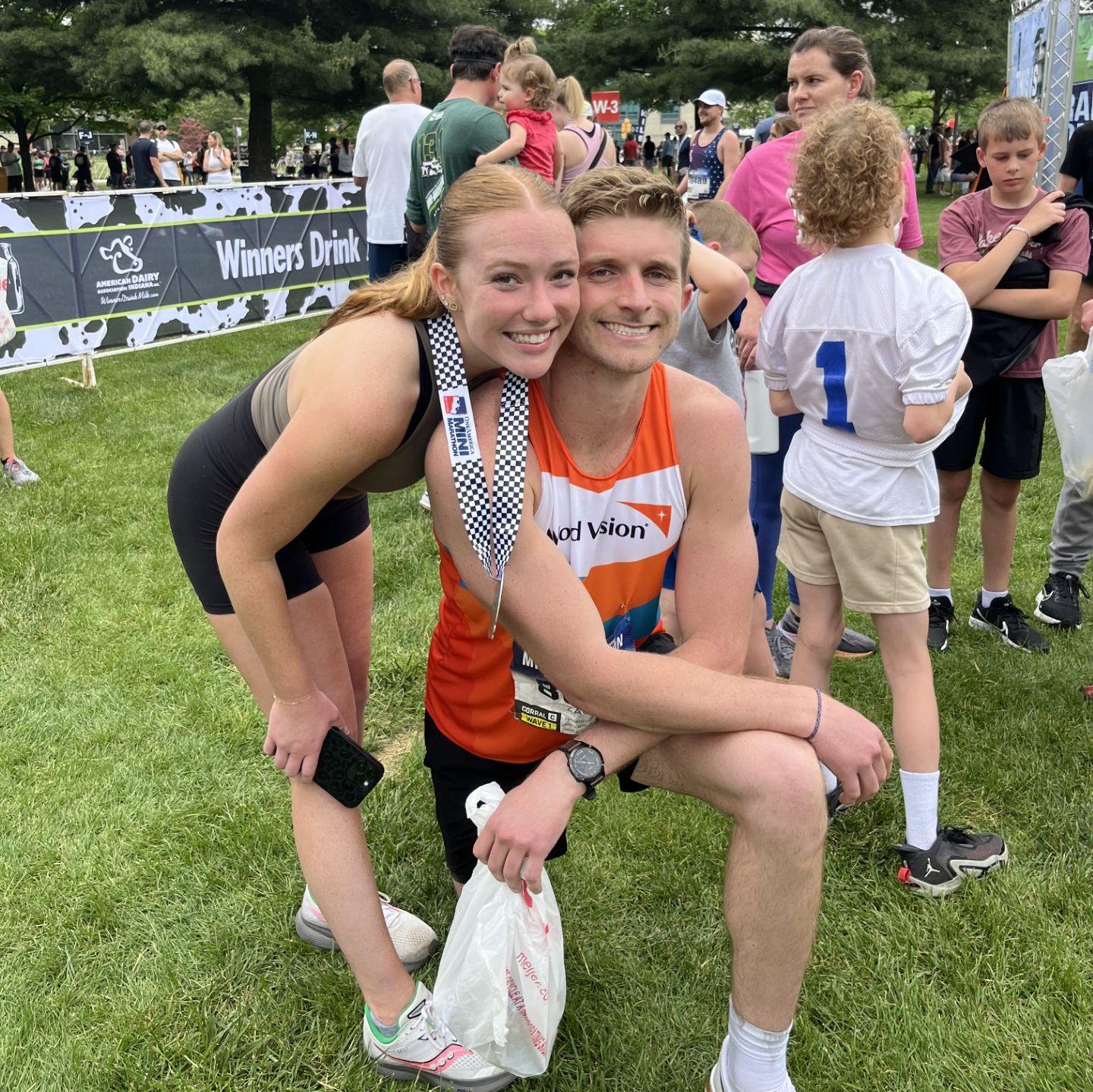 Our first half marathon together