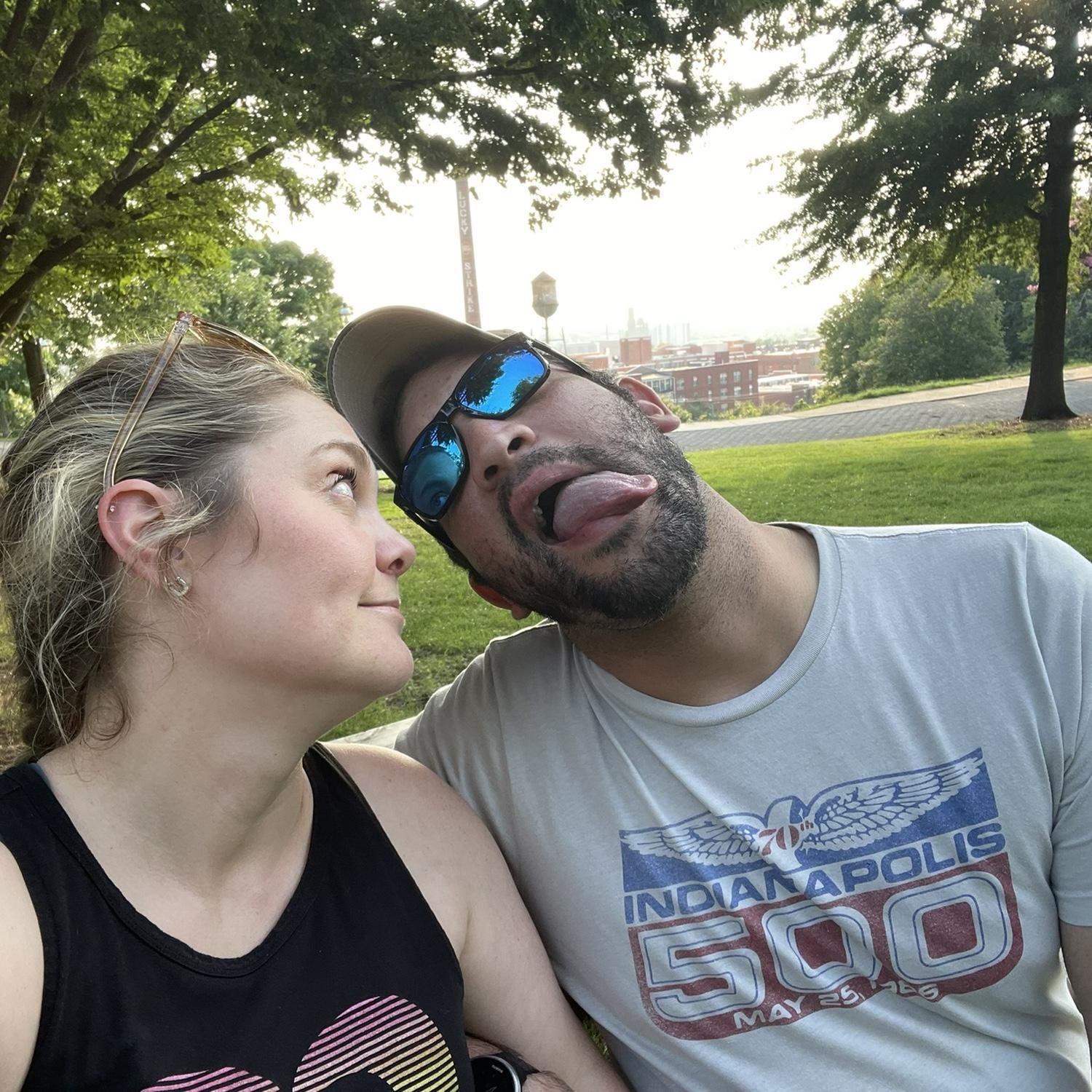 Last day in Richmond in Libby Hill Park (same park as our engagement pictures)