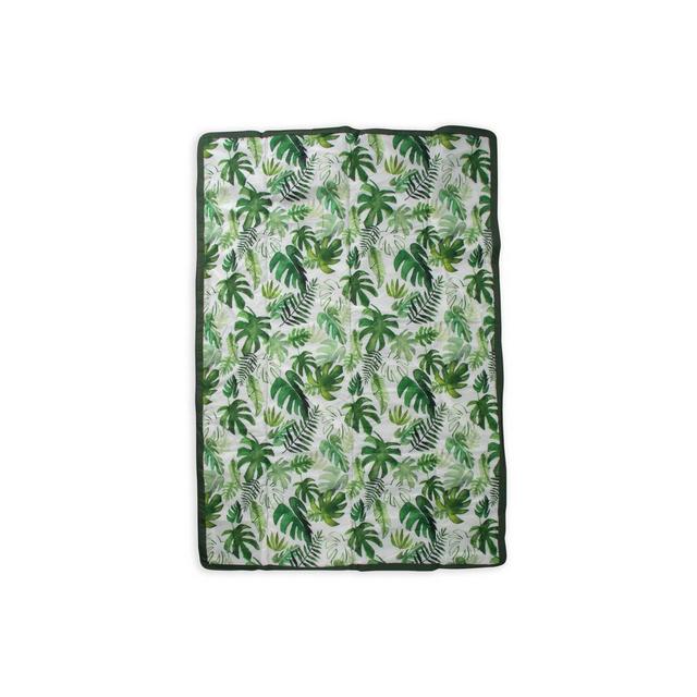 Little Unicorn 5x7 All Purpose Indoor/Outdoor Travel Blanket - Tropical Leaf