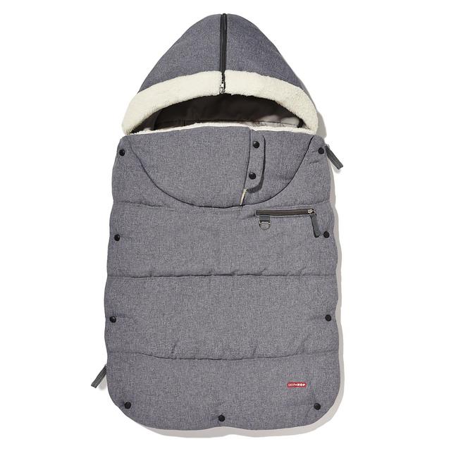 Skip Hop Stroll and Go Three-Season Footmuff for Toddler, Heather Grey