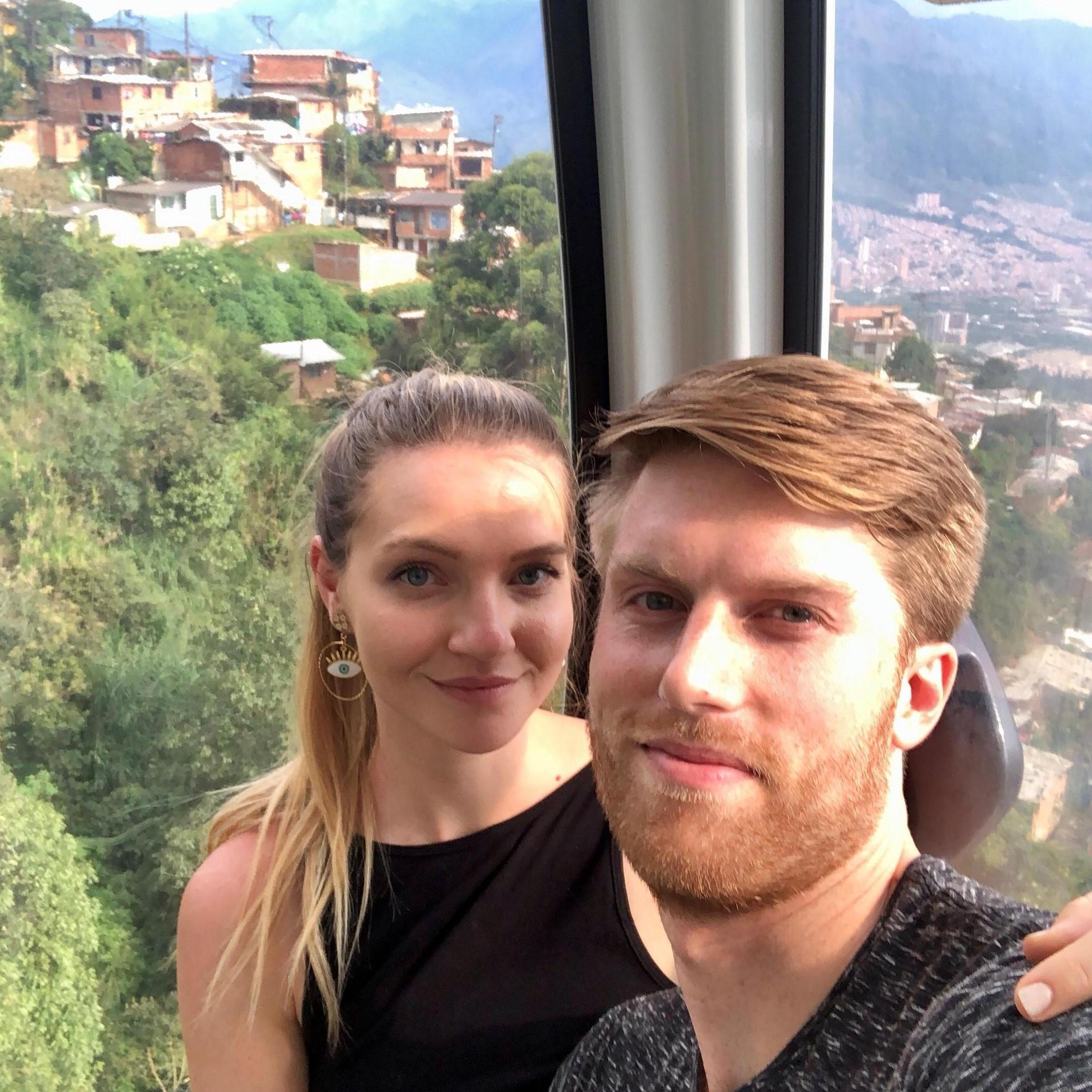 A gondola ride in Medellin, Colombia