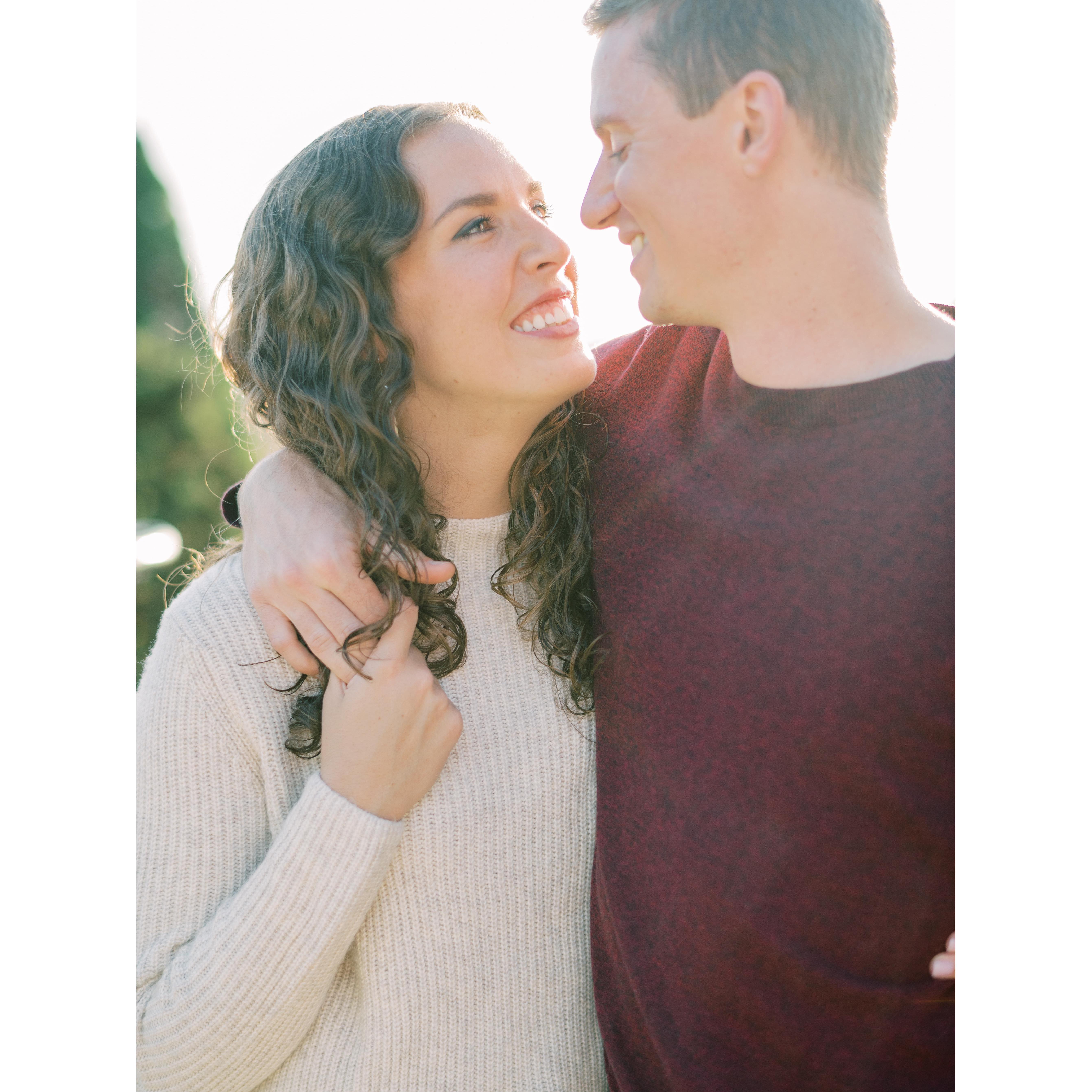 Engagement photos at Childress Winery