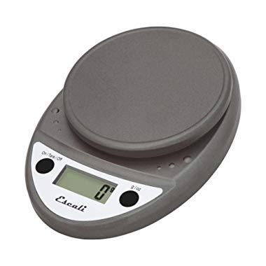 Escali Primo Digital Kitchen Scale (11 lb/ 5 kg Capacity) (0.05 oz/ 1 g Increment) Premium Food Scale for Baking, Cooking and Mail - Lightweight and Durable Design - Lifetime ltd. Warranty - Metallic