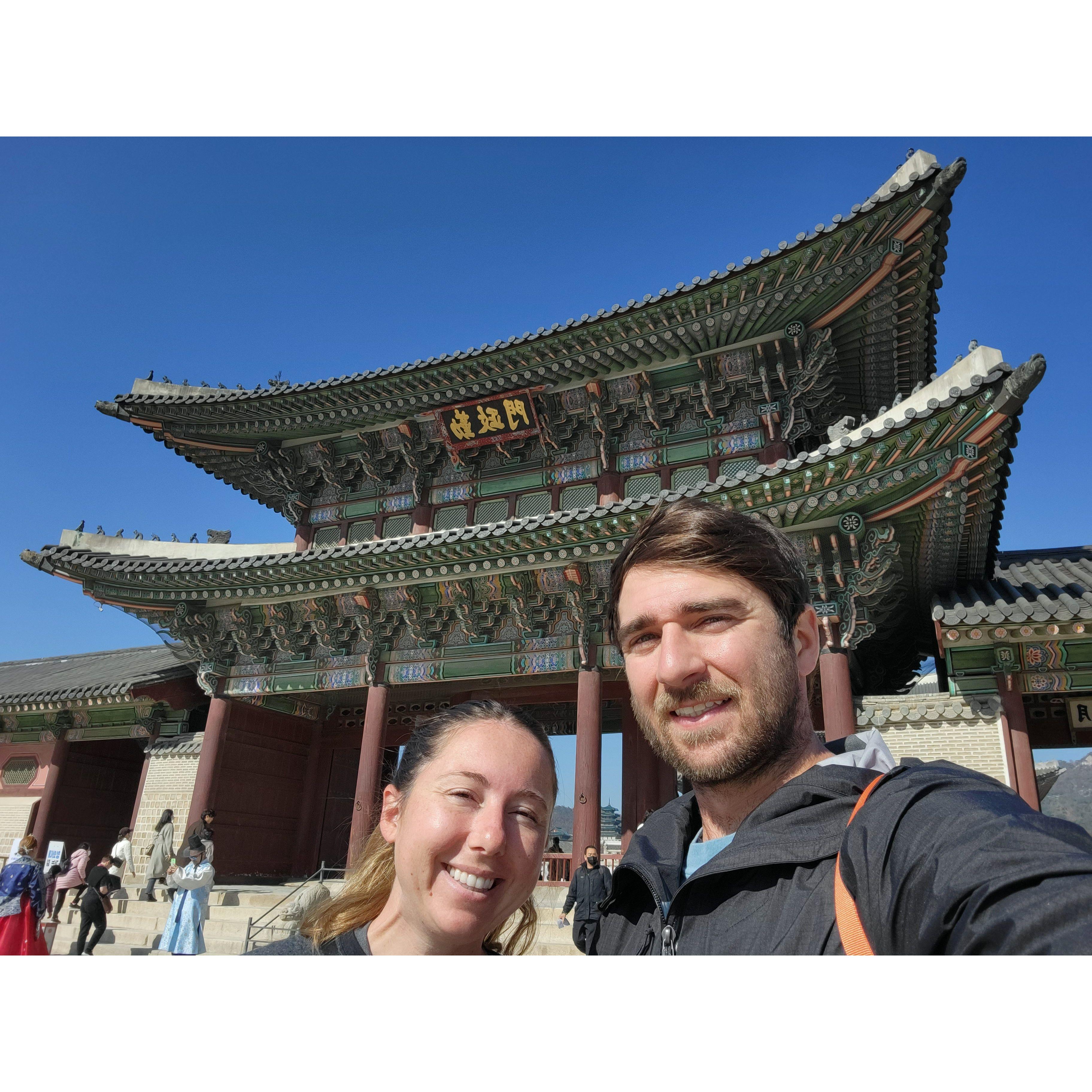 Gyeongbokgung Palace in Seoul, South Korea in 2022