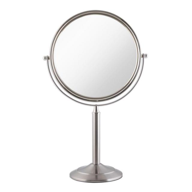 Zadro® Oversized 1X/3X Vanity Mirror in Satin Nickel