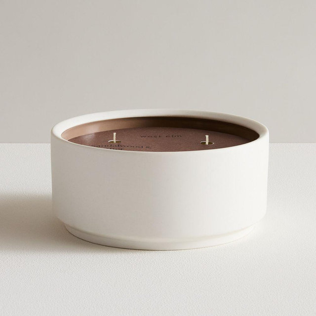 Everyday Homescent Filled Candles Triple Wick Green - Sandalwood