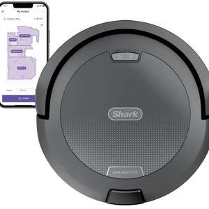 Shark - Navigator Robot Vacuum with SmartPath Navigation and Self-Cleaning Brushroll - Steel Grey