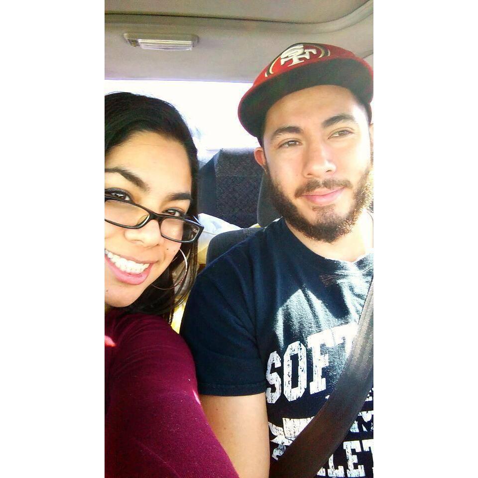 Michelle, Juan, and Juan's beard.