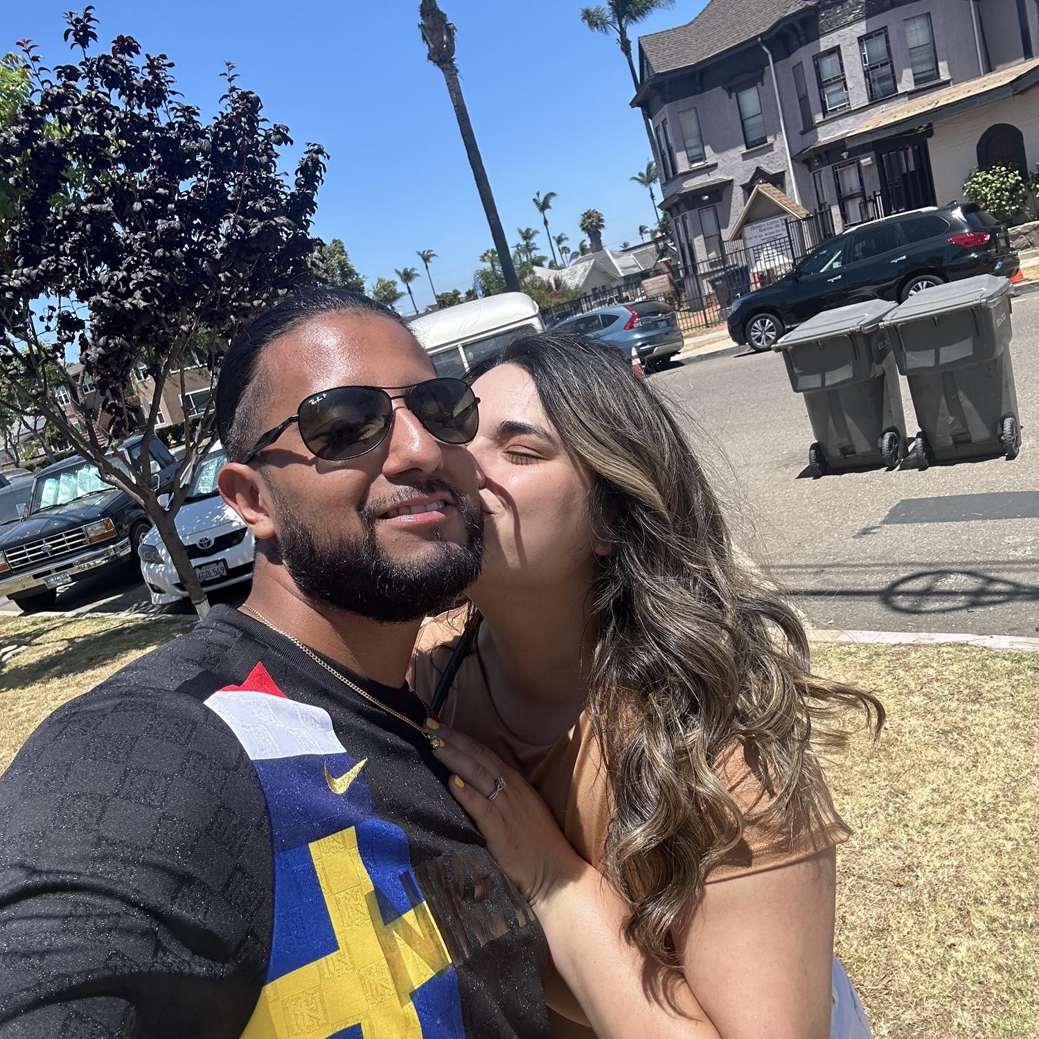 Quick church kiss hehe