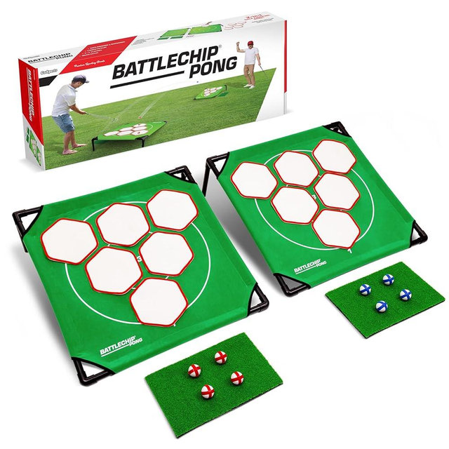 GoSports BattleChip Pong Chipping Golf Games for Adults and Families - Outdoor & Indoor Golf Game Set - Home, Backyard, Lawn, Beach, & More