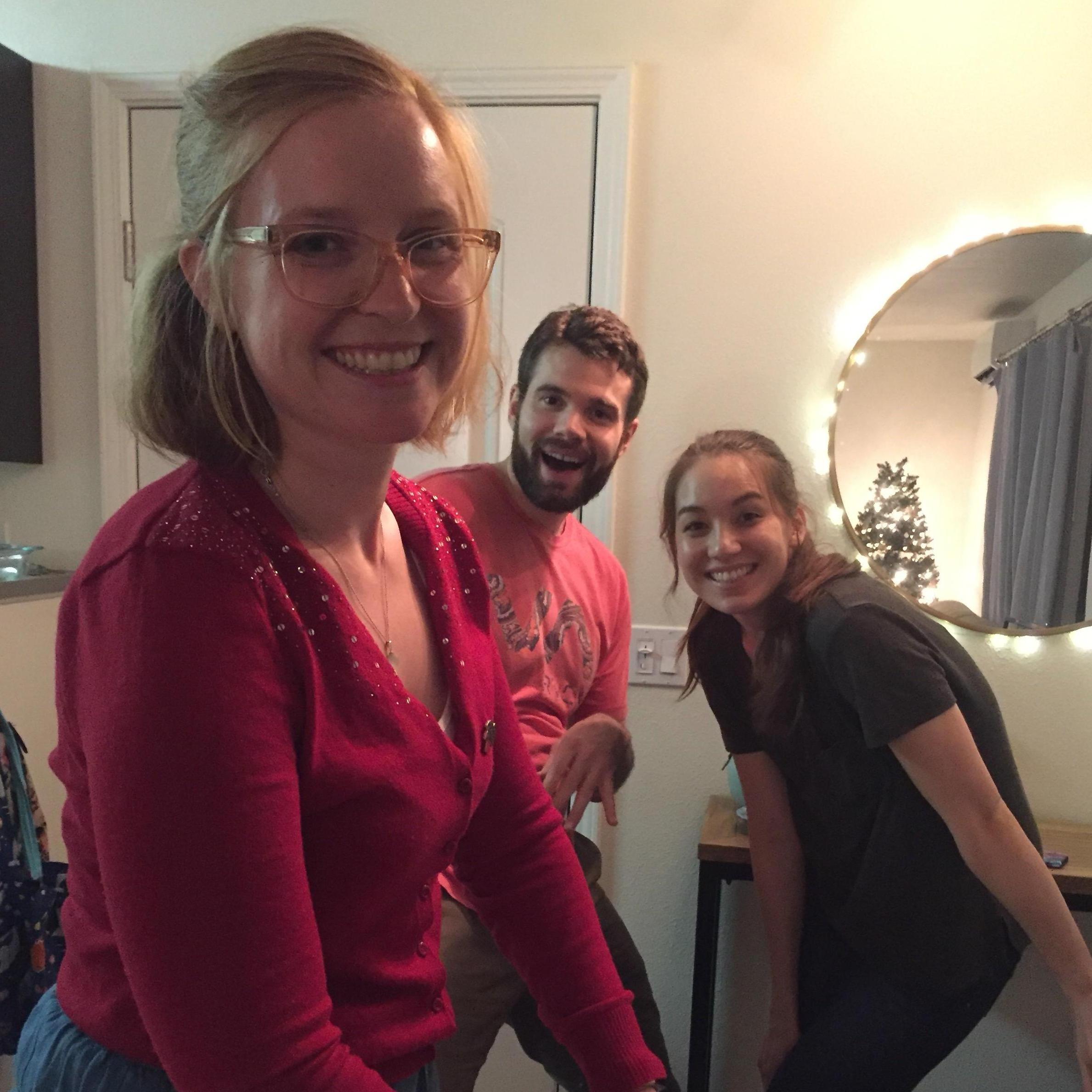 Making gingerbread houses! Or piles of failed dreams, as I like to call them