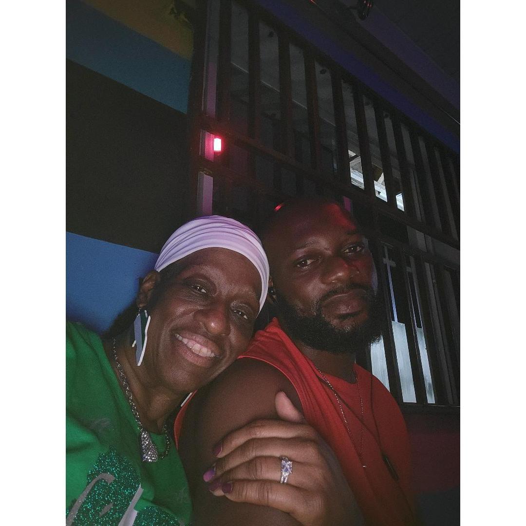 I was trying to sneak a picture and he caught me!