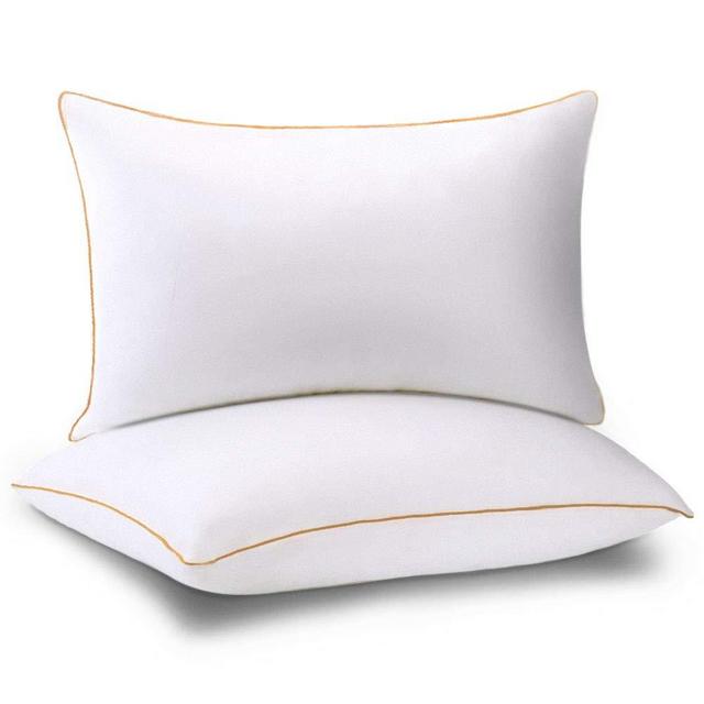 NEIPOTA Bed Pillows for Sleeping King Size Set of 2, Hotel Collection Gel Plush Fiber Pillows 2 Pack, Down Alternative Cooling Pillow with Soft and Firm Fluffy, Pillows for Side and Back Sleeper