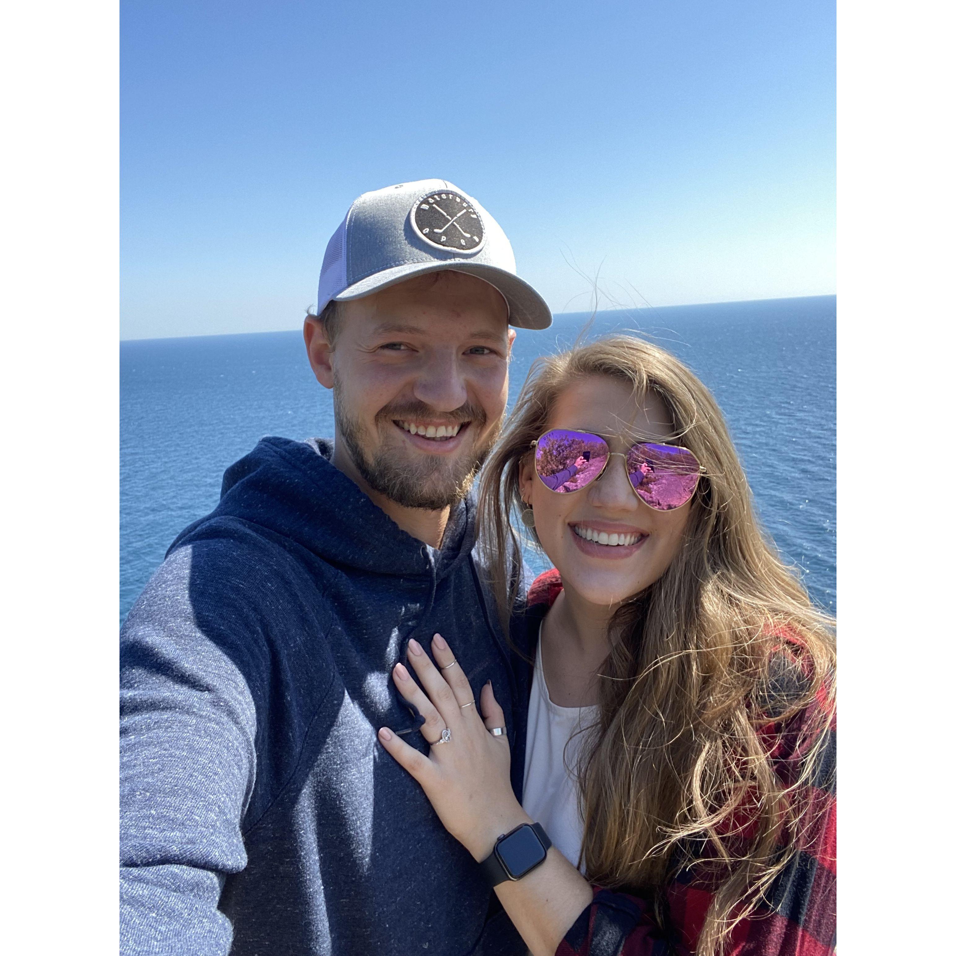After he asked and I said yes!