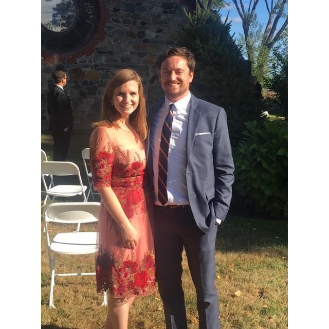 At Elizabeth and Greg's wedding.