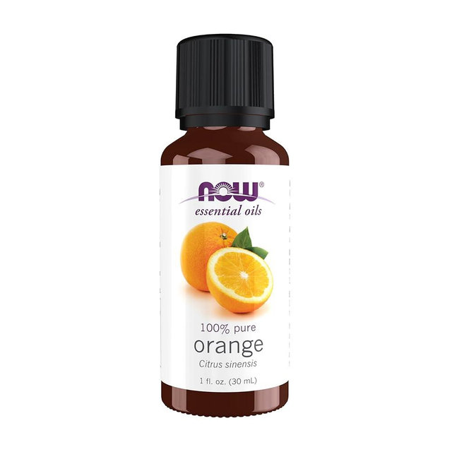 NOW Essential Oils, Orange Oil, Uplifting Aromatherapy Scent, Cold Pressed, 100% Pure, Vegan, Child Resistant Cap, 1-Ounce