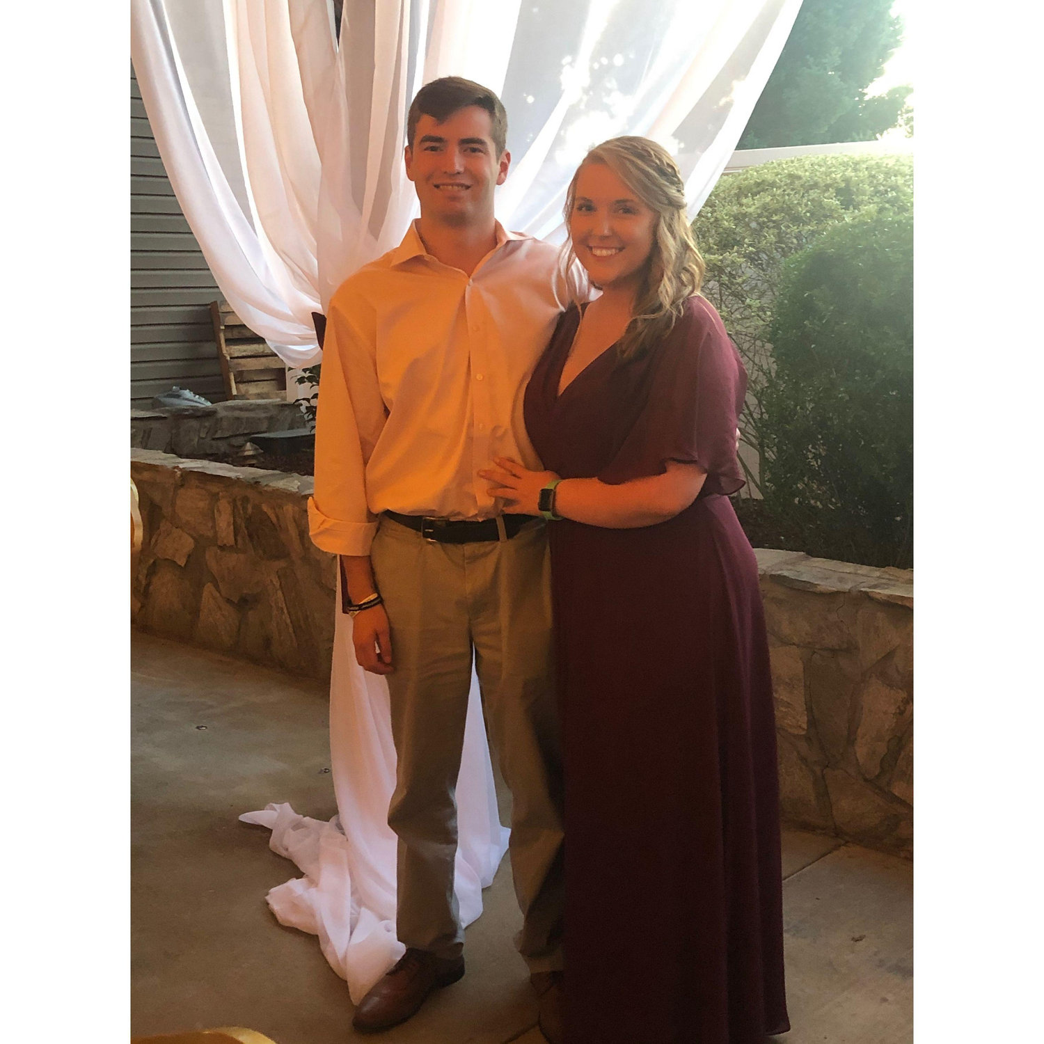 The first wedding we ever went to together, Makayla and Dalton's!