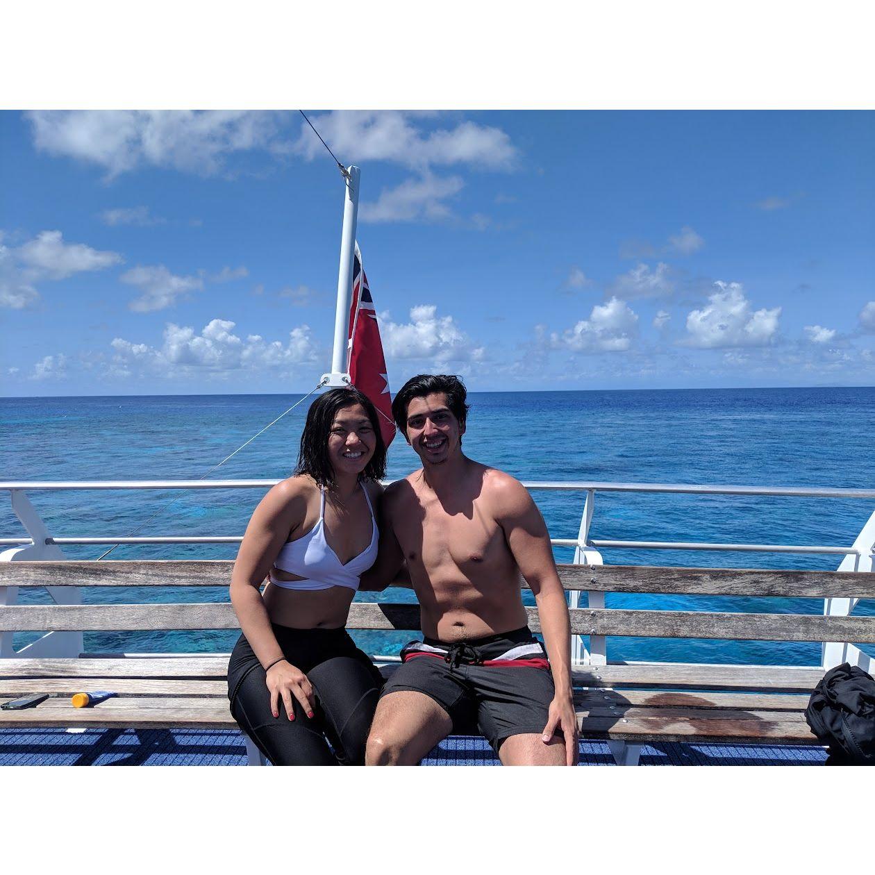 we got scuba certified together and explored the great barrier reef!