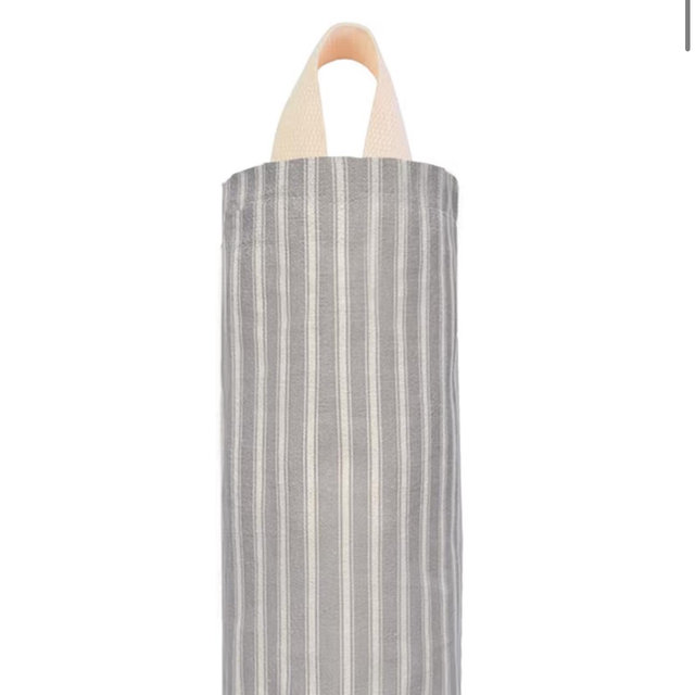 TOGETRUE Plastic Bag Holder, Wall Mount Grocery Bag Holder, Reusable Trash Bag Organizer for Home Kitchen Pantry Decor (Gray-White)