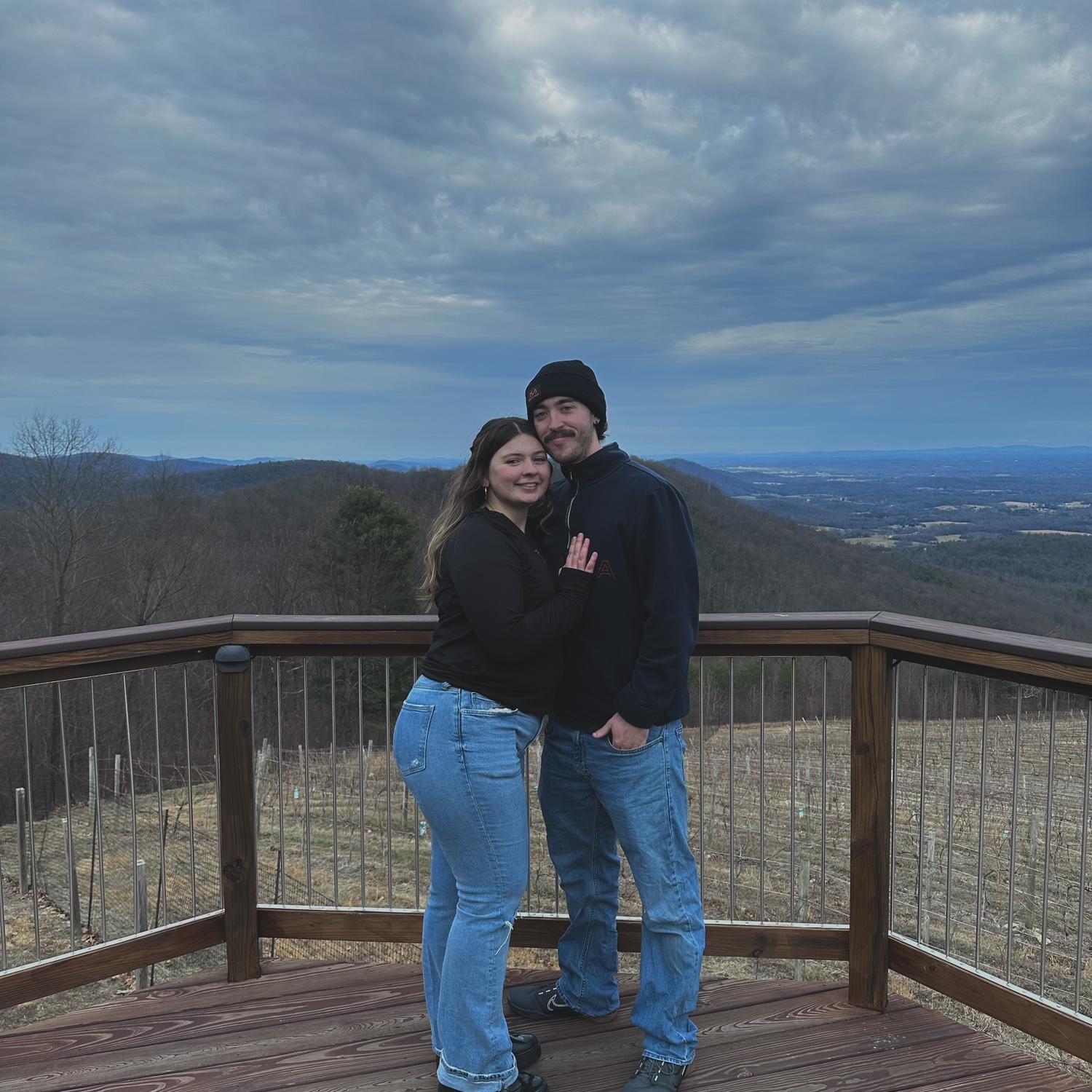 One of the first venues the bride and groom viewed during their wedding planning journey!
