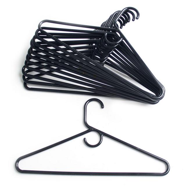 Merrick 72-Count Value Pack Heavyweight Hangers in Black