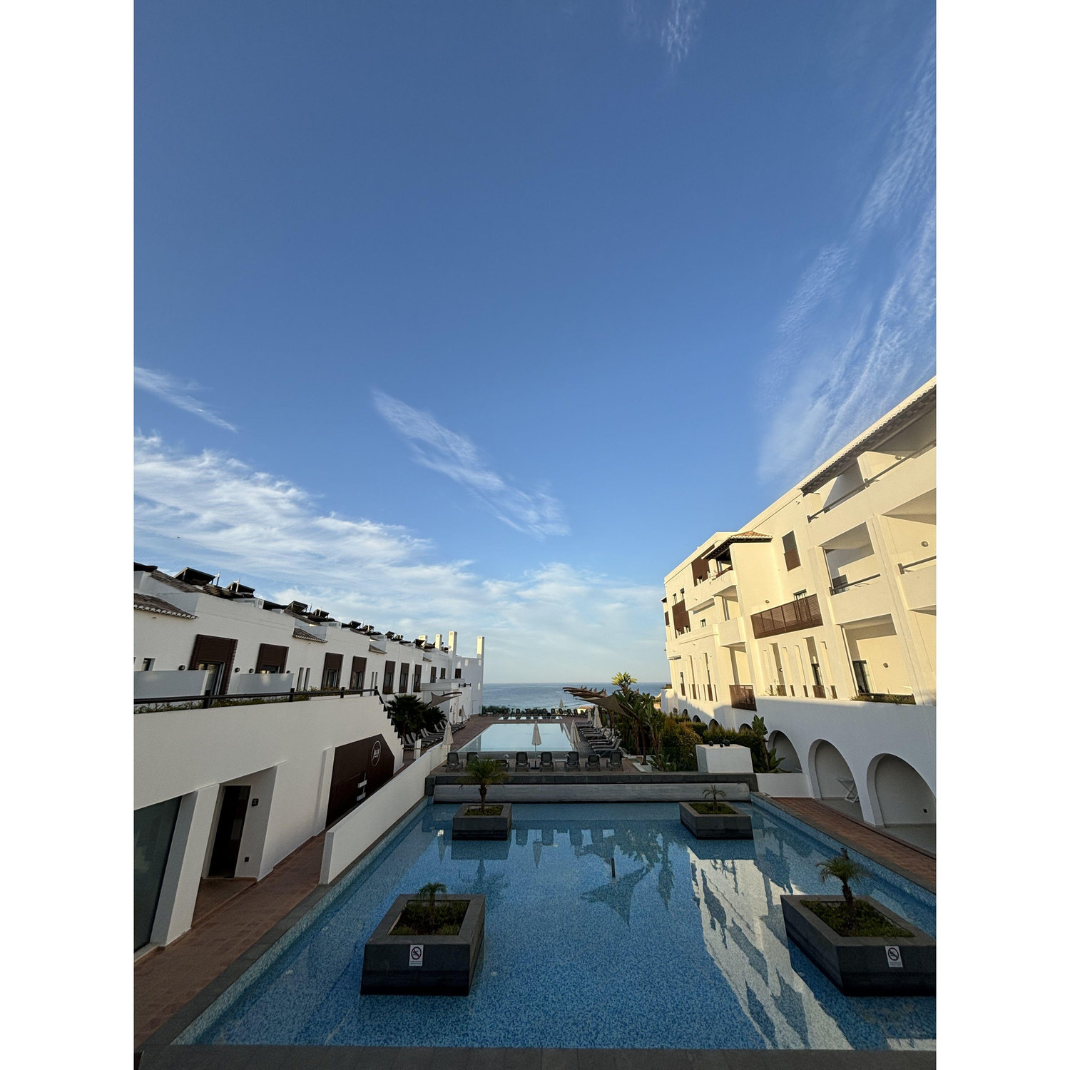 The "Main Pool" View from the hotel restaurant