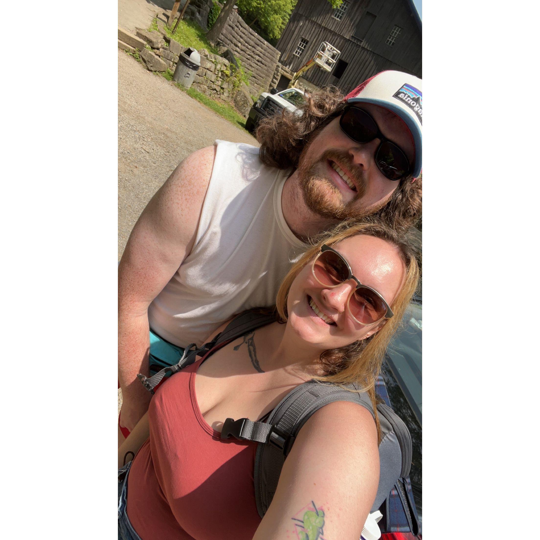 6.19.23 - Our first hike at McConnell's Mill State Park together