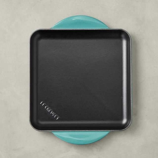 Le Creuset Enameled Cast Iron Square Griddle, 9 1/2", Caribbean