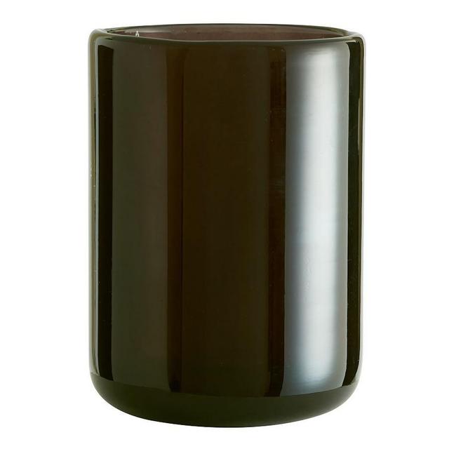 Mineral Glass Votive Candle Holder, Smoke, Large