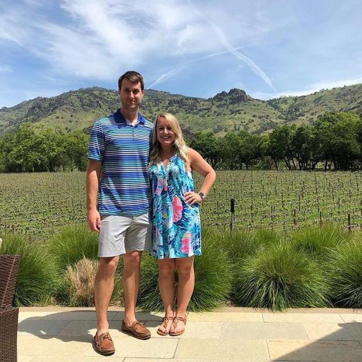 Melissa and Eric's first trip to Napa Valley