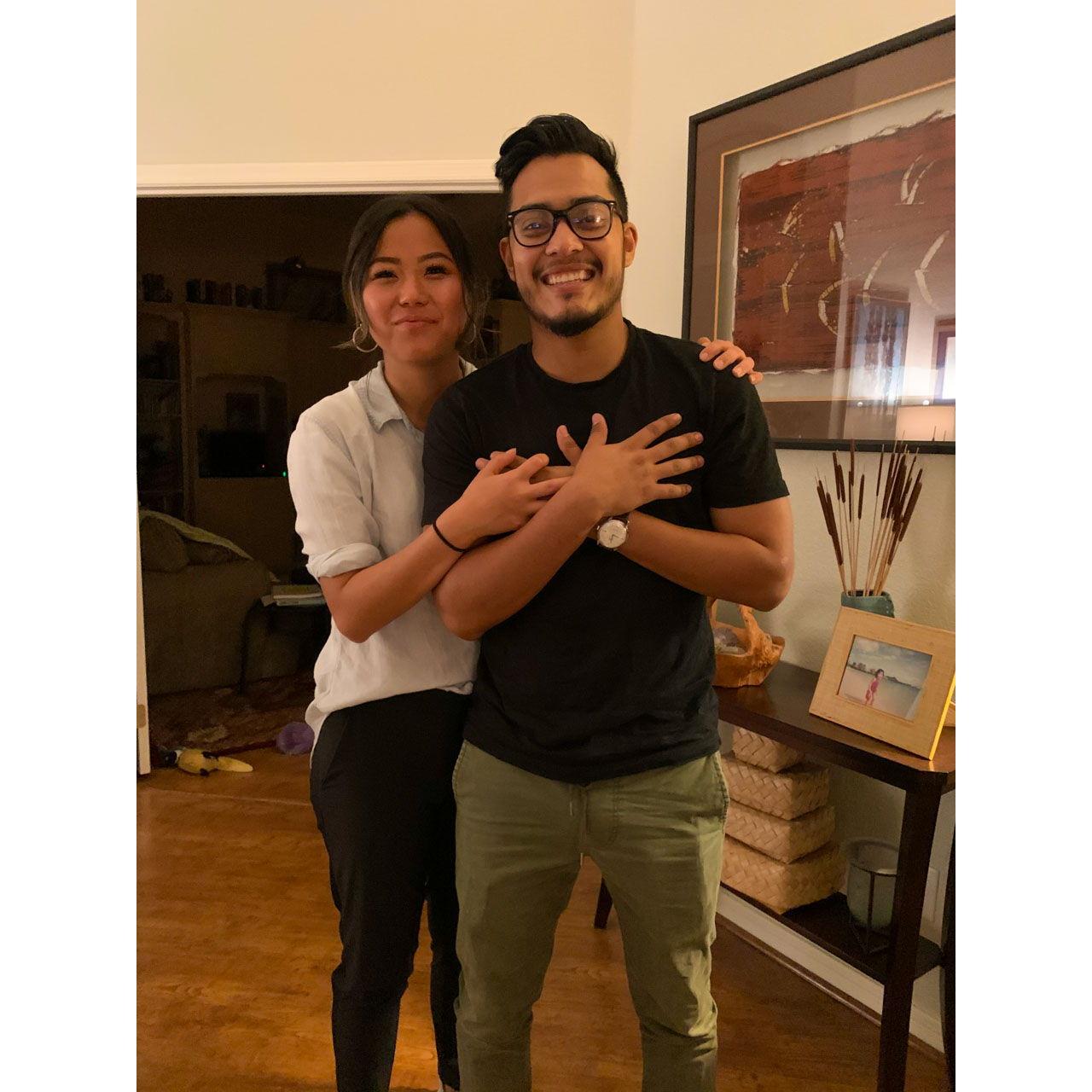 First official photo together! Also when I asked her to be my GF 4/30/20