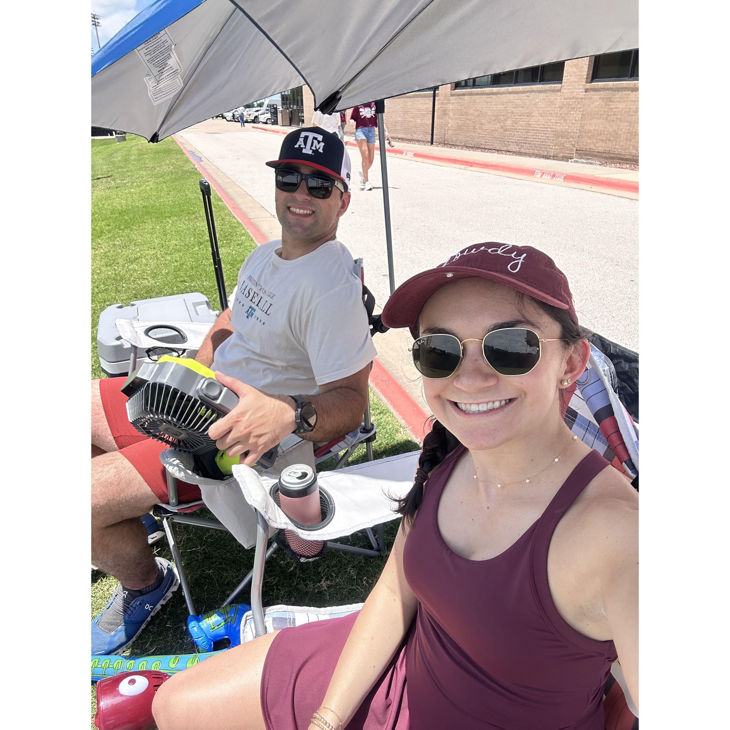 One of our favorite ways to spend a weekend, in Aggie Alley watching post-season baseball!