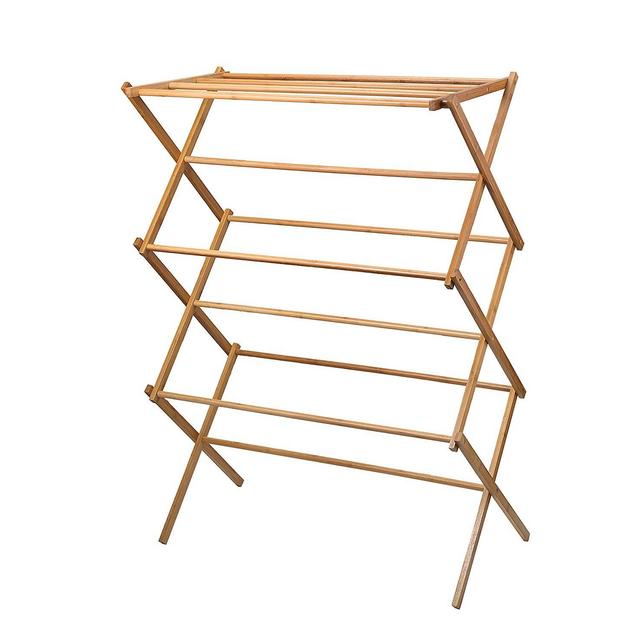 Home-it Clothes Drying Rack Bamboo Wooden Clothes Rack Super Quality Cloth Drying Stand