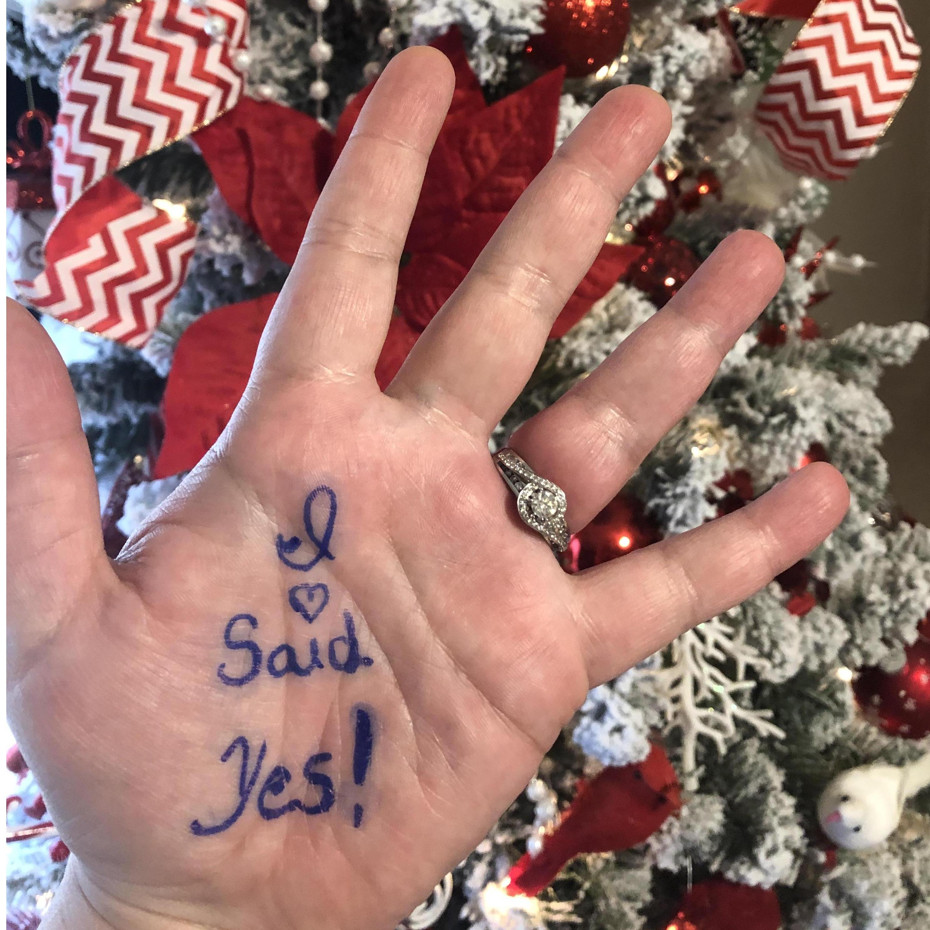 I said yes!!!