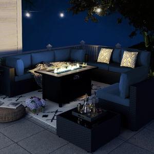Patio Sofa with Fire Pit