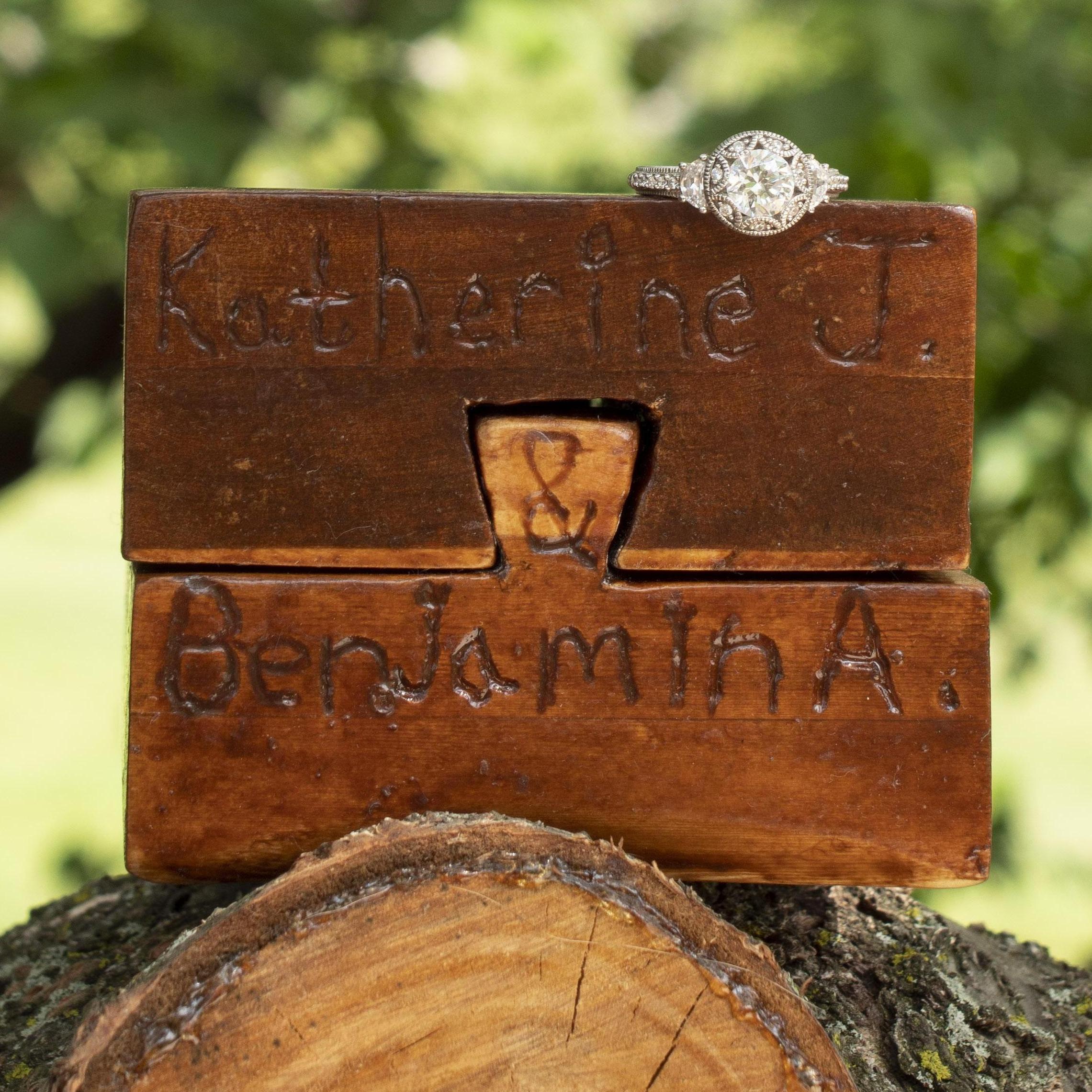 5/4/2018 - Ben made the beautiful box! [Lycoming College | Williamsport]
