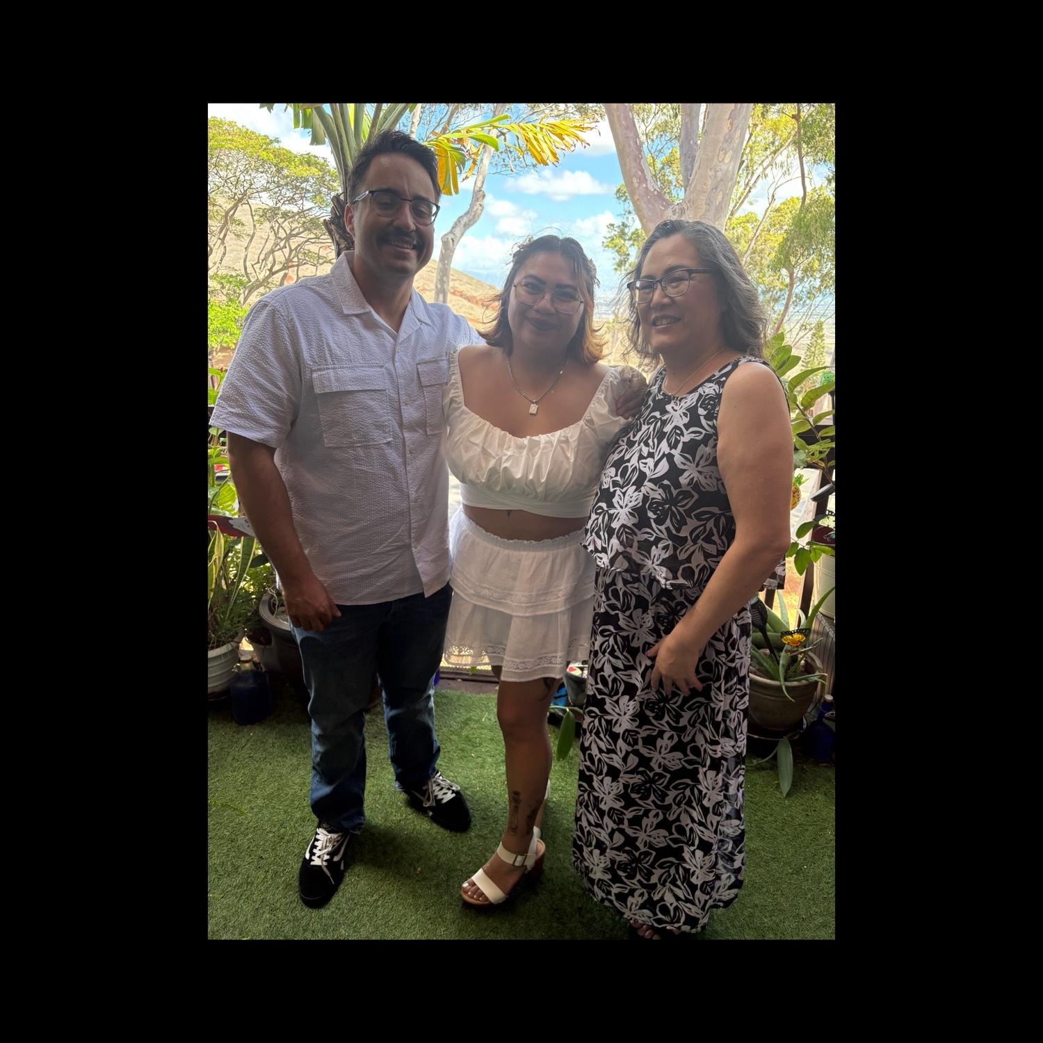 October 16th, 2025 when the Bride and Groom officially became one with the Bride’s mother as their witness ❤️