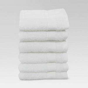 Washcloths 6pc White - Threshold™