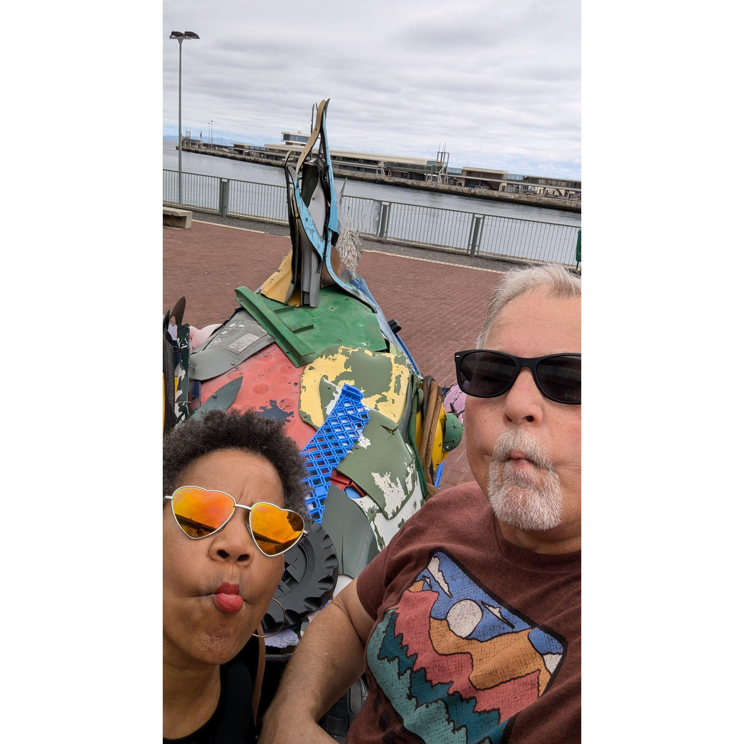 We were fish out of water at the Madeira, Portugal port...