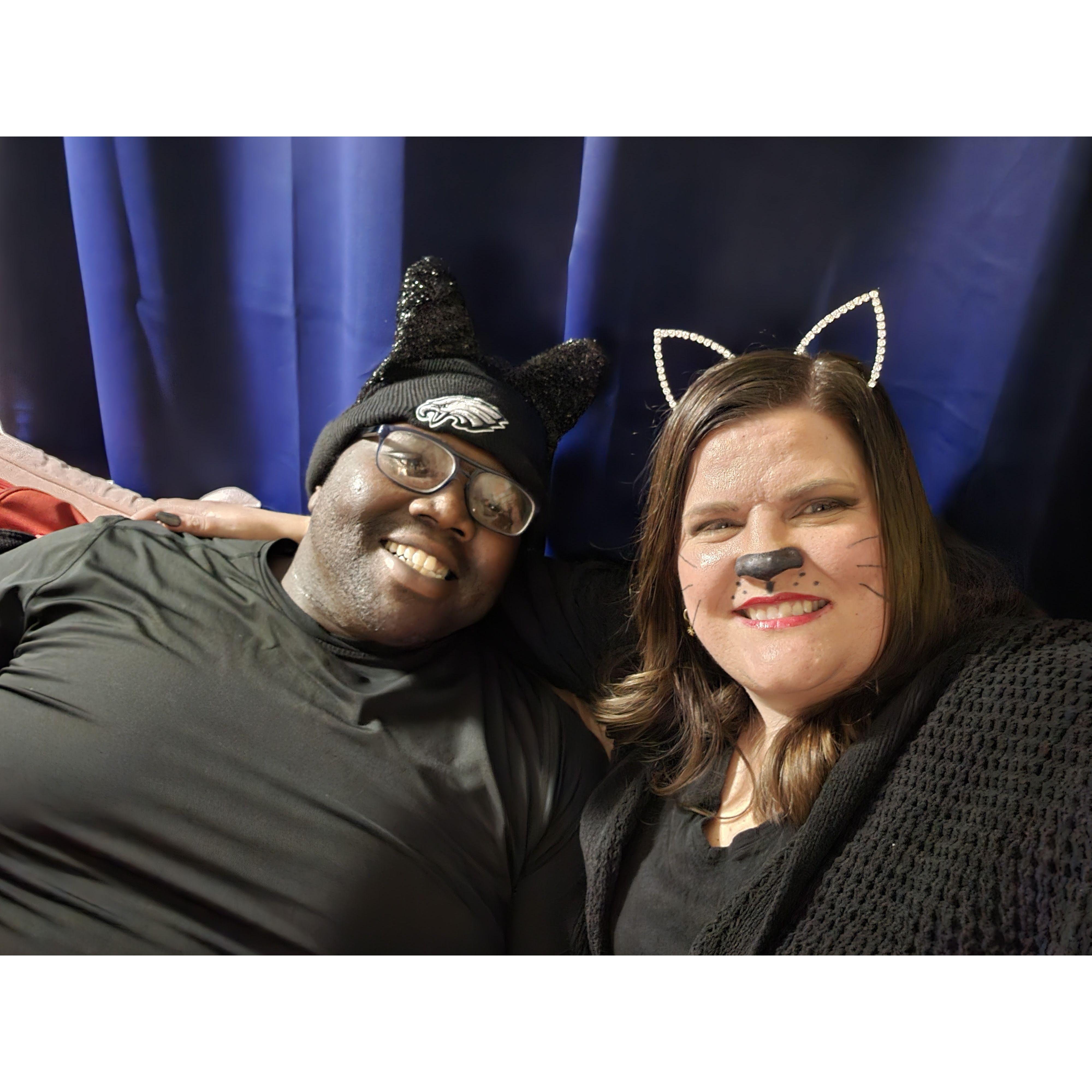 Halloween was just after our one year anniversary of meeting and just before our one year anniversary as a couple.