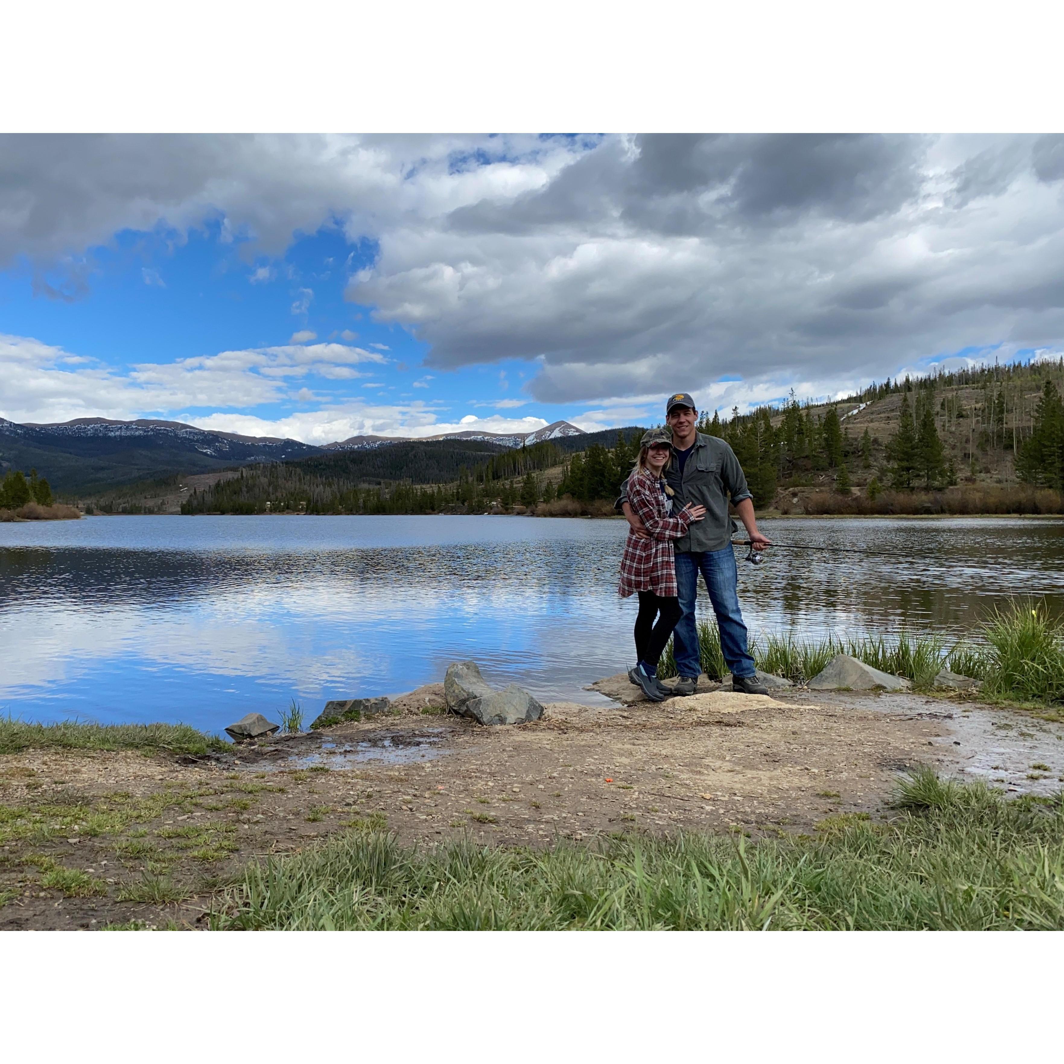 A photo of our camping adventure two summers ago.