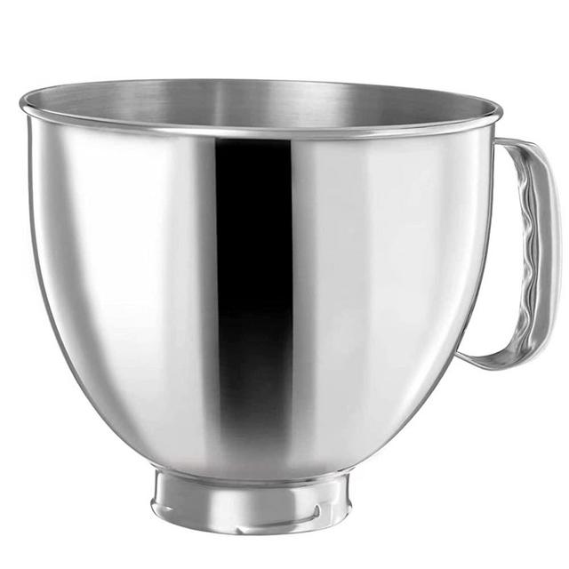 HYHWPH Stainless Steel Mixing Bowl Compatible with KitchenAid 5 QT Tilt-Head Stand Mixer, Food Grade 304 Dishwasher Safe Replacement Bowl