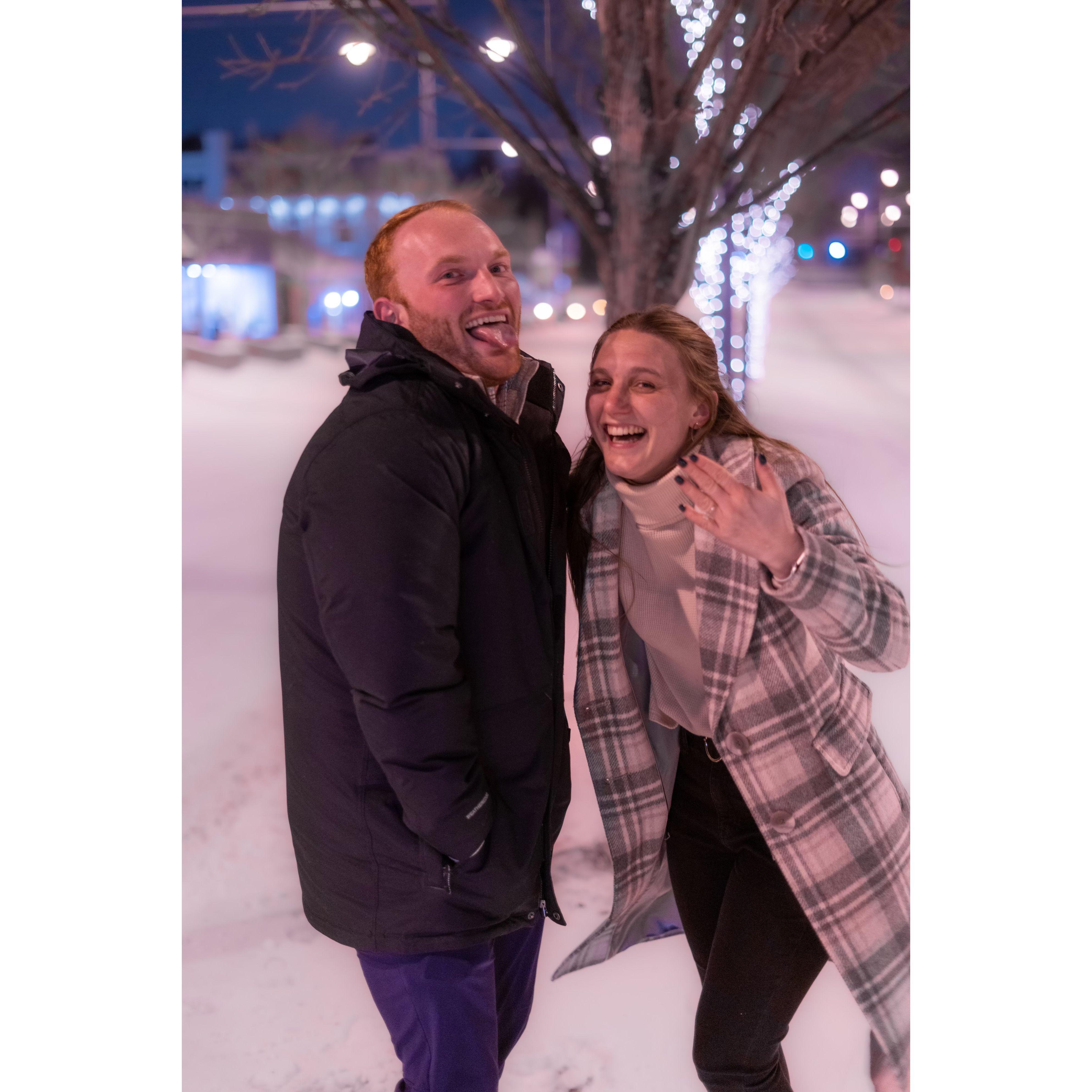 December 23rd, 2022 - Personality pic as Dan is feeling silly and Maddie is so giddy she could puke. All this while realizing how freaking cold it was & wondering if we'd ever be warm again.