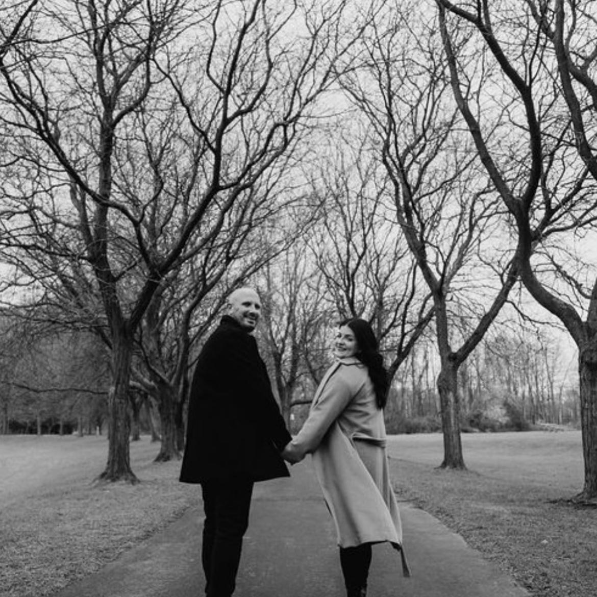 We took our engagement photos at Basil Marella Park which is where we often bring Ella to walk and also where Hannah grew up playing soccer!