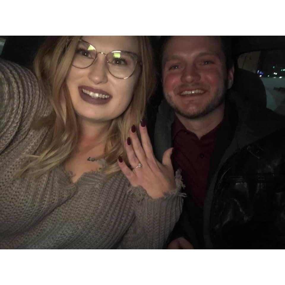 The night we got engaged!