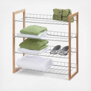 4-Tier Closet Storage Shelf