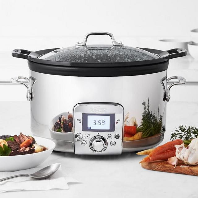 All-Clad Gourmet Plus Slow Cooker with All-In One Browning, 5-Qt.