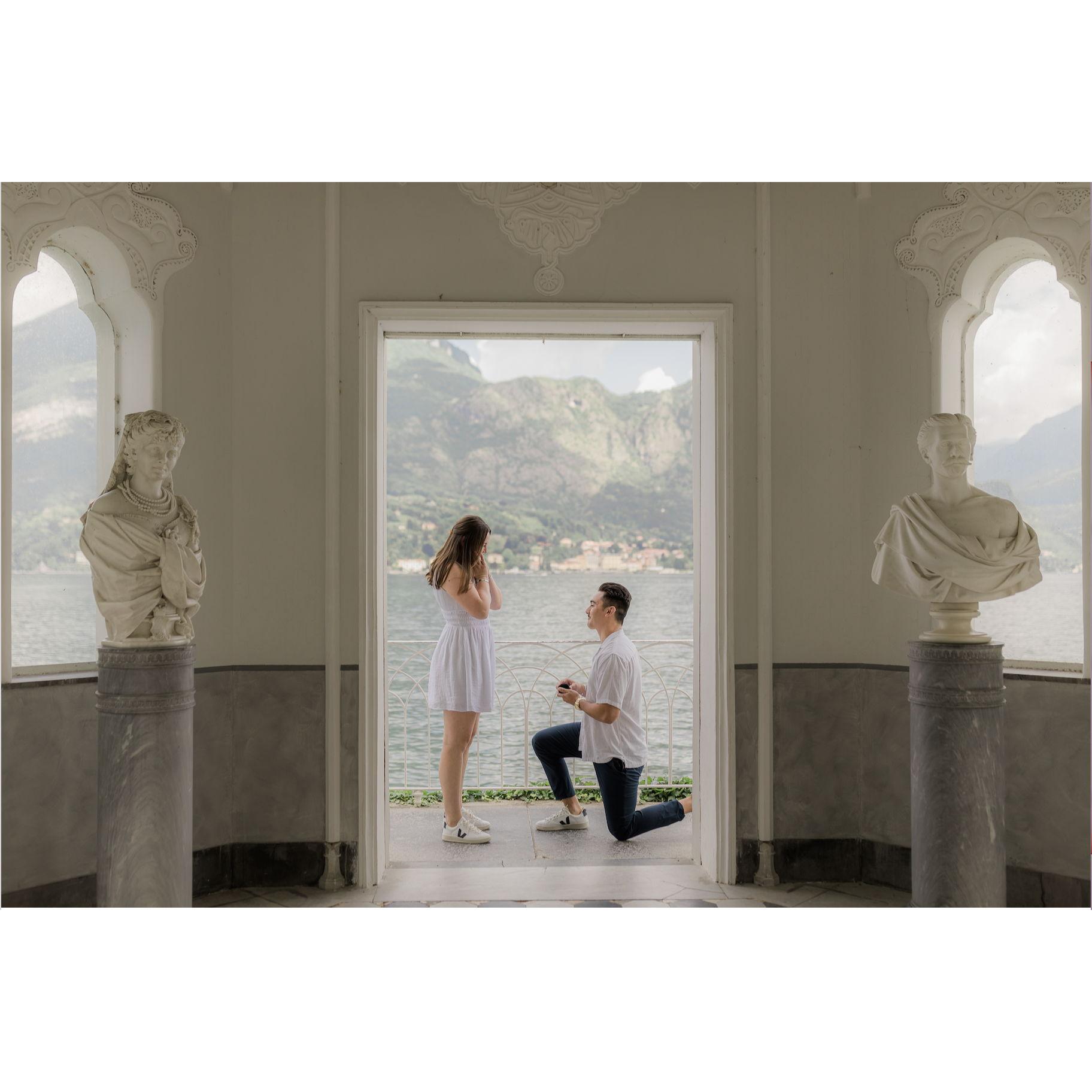 Engagement Pictures at Lake Como